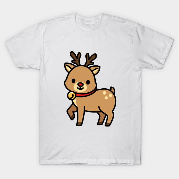 Reindeer T-Shirt by littlemandyart